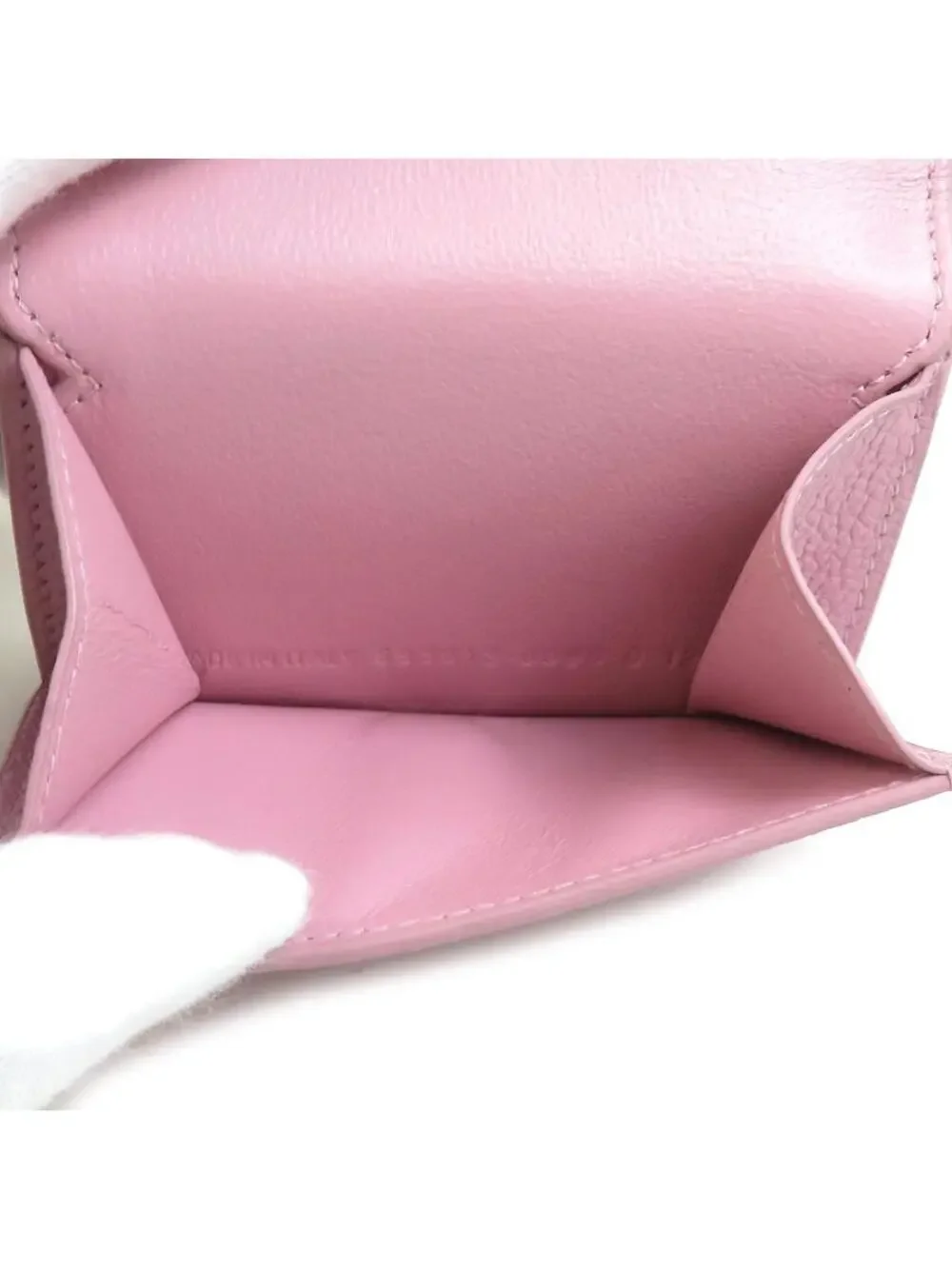 Auth Balenciaga Trifold Wallet Pink #321129B25B